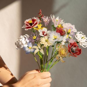 Hand Blown Glass Birth Flower: Fine Art Glass Floral Stem, Valentine's Gift, Gift for Wife